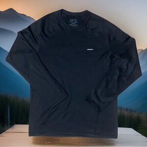 Patagonia Mens Capilene 3 Midweight Base Layer Crewneck Black 44421 Size M